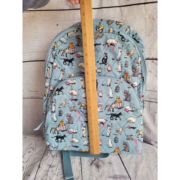 VERA BRADLEY Cats Meow Arona Large Full Size Essential Backpack New School Bag - Picture 10 of 13